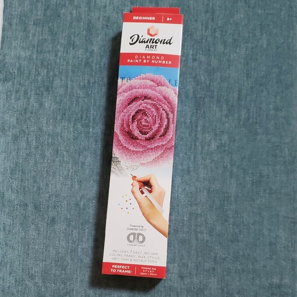 Other - Diamond Art Kit with Pink Rose